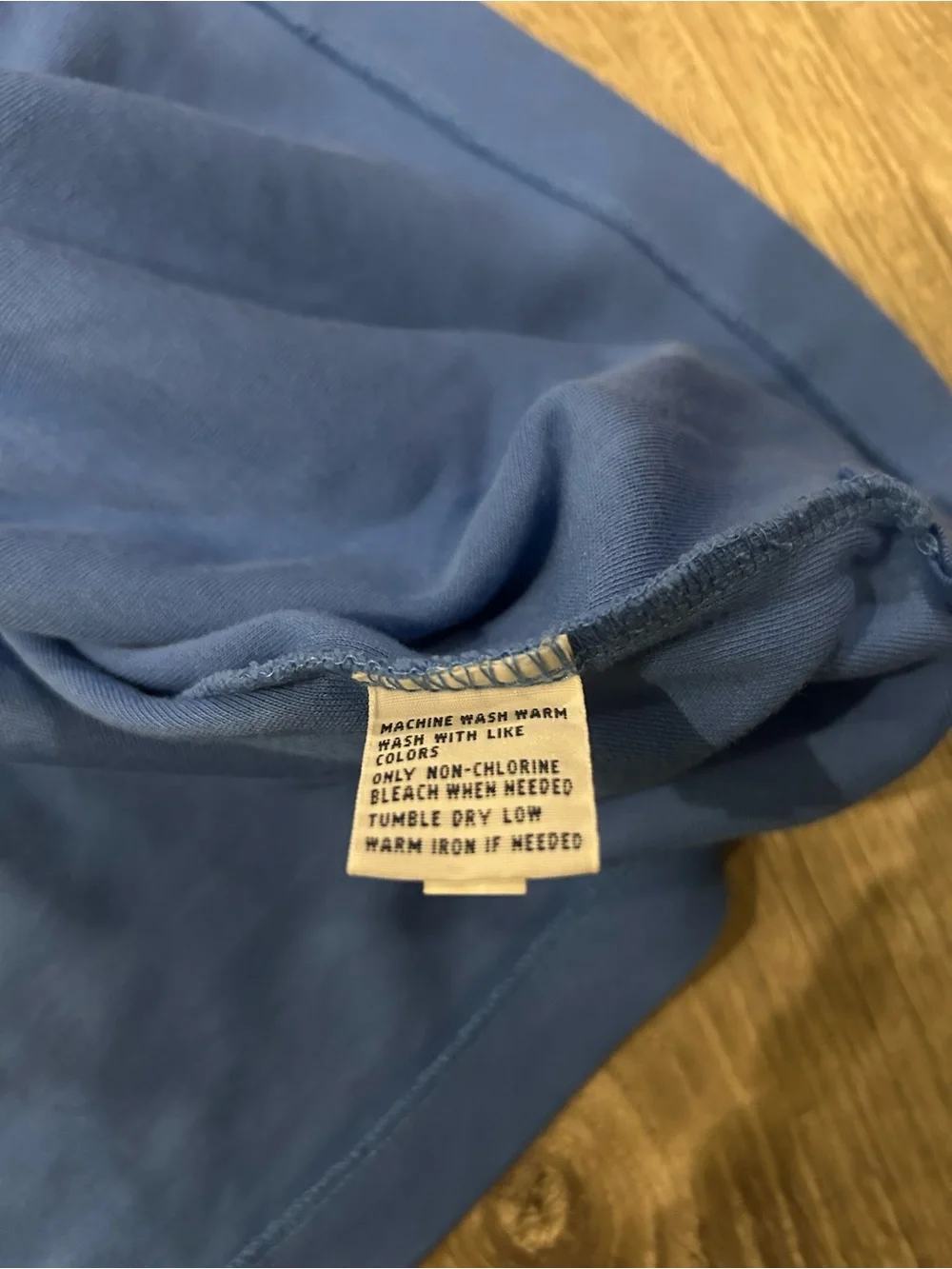 Ralph Lauren Blue Polo with Orange Pony Logo
